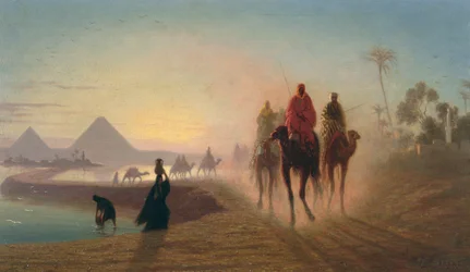 Die Straße zu den Pyramiden